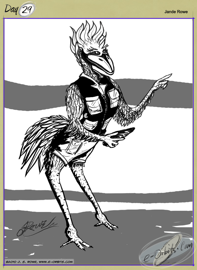 #29 Myrll, a Fincali female, from the novel Alien Artifacts by James S. Allen