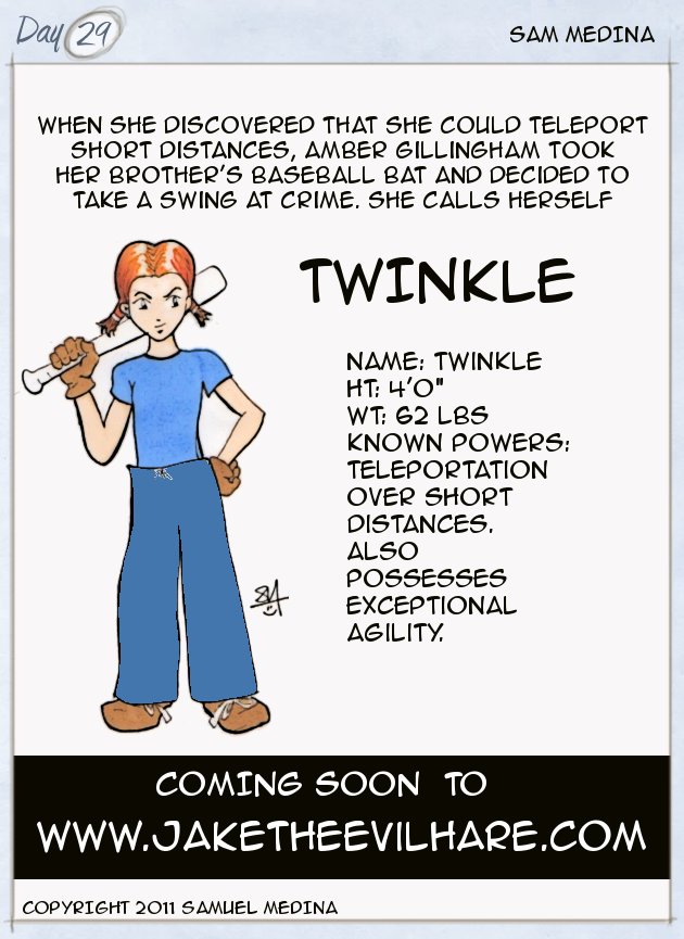 Twinkle, an 8 year old vigilante