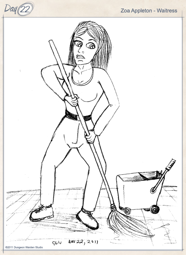 Day22 - Zoa Appleton - Waitress by George Ward