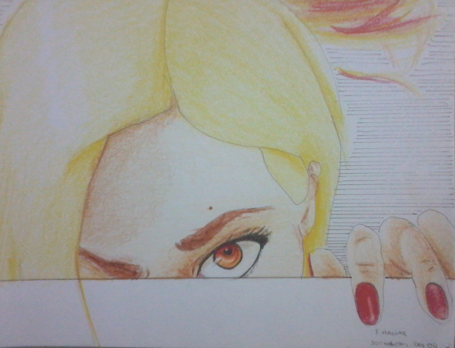 Havia fogo em seus olhos